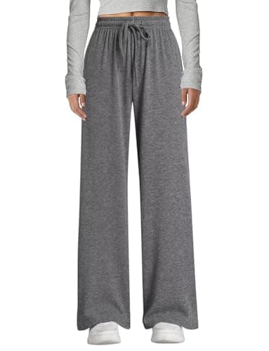 Arolina Cozy Lounge Pants for Women Fall Soft Sweat Pants Mid-Weight Elastic Waistband Pajama Cute Pants with Pockets - Image 1