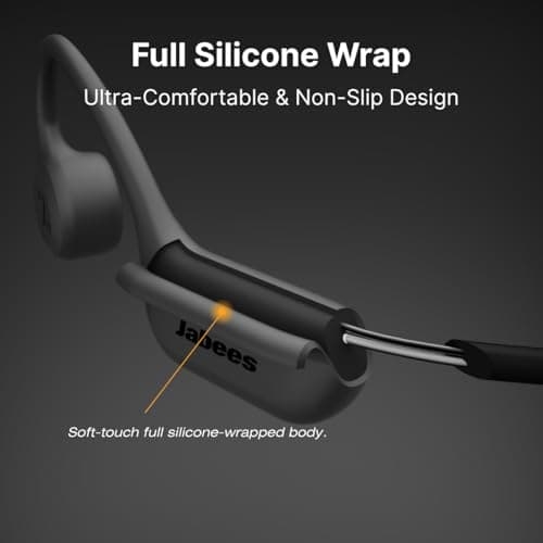 Jabees 7Seven Bone Conduction Swimming Headphones, IP68 Waterproof, 32GB MP3 Player, Bluetooth 6.0, Multi-Point Pairing, Open Ear Sport Headphones with Mic for Swimming, Running, Cycling - Thumbnail 6