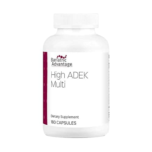 Bariatric Advantage High ADEK Multi - for Bariatric Surgery Patients - Multivitamin with Vitamins A, D, E, K & Trace Minerals - 100%+ DV of ADEK - 180 Capsules - Image 1