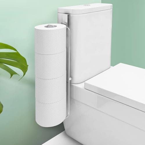 Conworld Toilet Paper Storage for 4 Roll Tissue, Over The Tank Toilet Paper Holder, Stainless Steel Rustproof Toilet Paper Holder Wall Mount, for Rv, Bathroom Storage and Organization, Silver, 1 Pack - Image 1