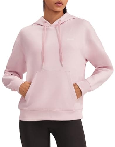 K-Swiss Women's Hoodies - Crop Pullover Casual Athletic Workout Clothes Pink S - Image 1