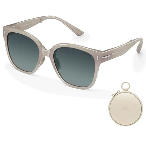 BENEUNDER Polarized Sunglasses for Men Women, Ultra Lightweight Folding Sunglasses with Organizer - Image 1
