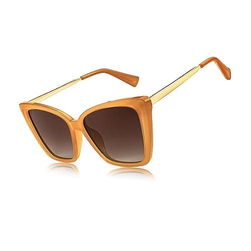 FEISEDY Trendy Polarized Women Sunglasses, Retro Womens Square Cat Eye Sun Glasses B4134 - Image 1