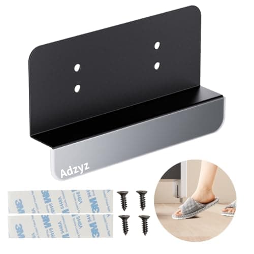 Adzyz Under Cabinet Foot Pull with Adhesive and Screws,Hands Free Garbage Drawer Toe Foot Pull Opener Suitable for Kitchen Trash Cabinet Drawer (Black)
