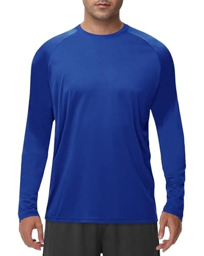 Long Sleeve Shirts for Men - Quick Dry Moisture Wicking UV UPF Sun Protection T-Shirts for Fishing Workout Swim - Image 1