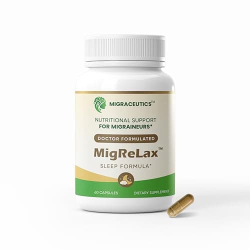 MigReLax - Doctor Formulated Migraine Relief Supplements - Sleep & Relaxation Support with Valerian, Lemon Balm, Passion Flower, Hops - Migraine Supplement for Women & Men - Migraine Headache Support - Image 1