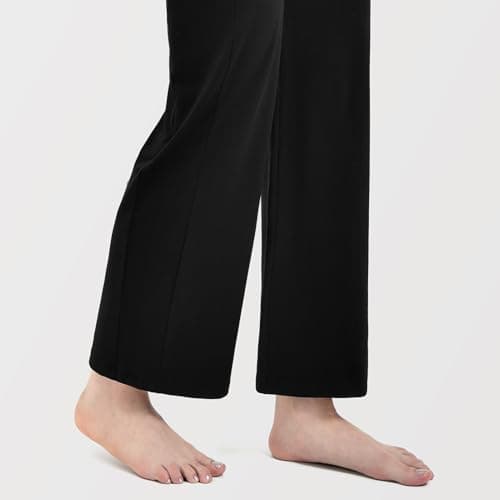 Ipletix Maternity Wide-Leg Lounge Pants with Pockets Over The Belly Soft Stretchy Pregnancy Wear Navy S - Thumbnail 6