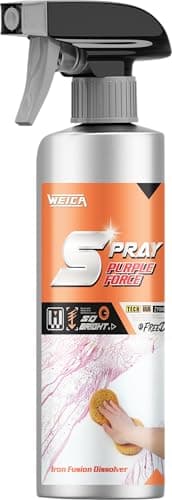 SprayBlast Eco Iron Dissolver - Non-Acid Rust Remover for Metal Tools & Car Parts | Safe on Painted Wheels | Purple Reaction Technology | 10.15 FL OZ