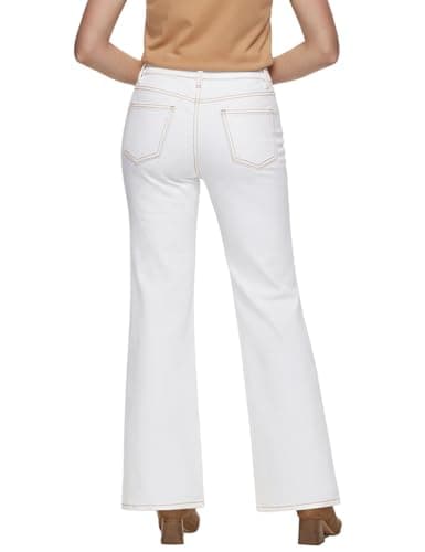 ZPIUO Wide Leg Jeans Woman, High Waisted Jeans for Women Trendy Stretchy Baggy Denim Pants with Pocket - Thumbnail 2