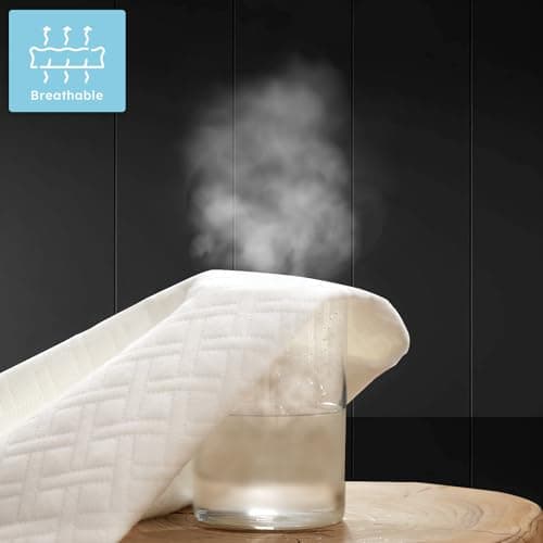 Cozymaker Queen Size 100% Waterproof Mattress Protector, Cooling Mattress Cover Fitted 8-21" Deep Pocket, 3D Air Fabric Soft Breathable Bed Mattress Pad Cover Noiseless Washable - Thumbnail 5