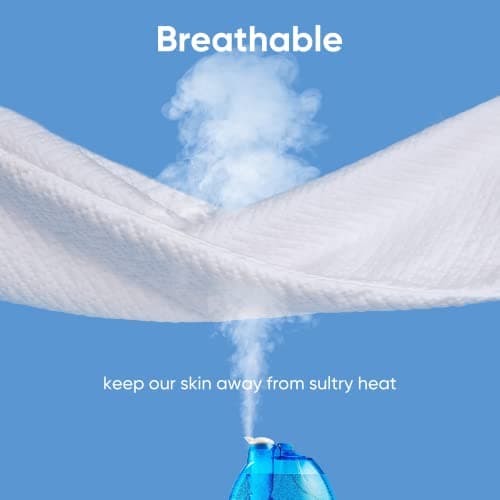 Hanherry 100% Waterproof Mattress Protector Queen Size, Mattress Cover 3D Air Fabric Cooling Mattress Pad Cover Smooth Soft Breathable Noiseless, 8''-21'' Deep Pocket - Thumbnail 5