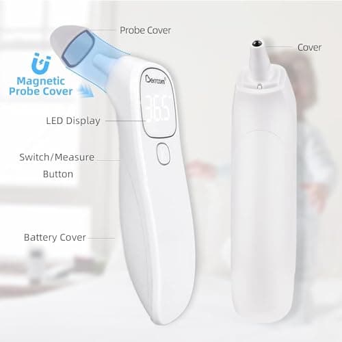 Berrcom 2-in-1 Infrared Forehead Ear Thermometer Medical All Ages - Thumbnail 4