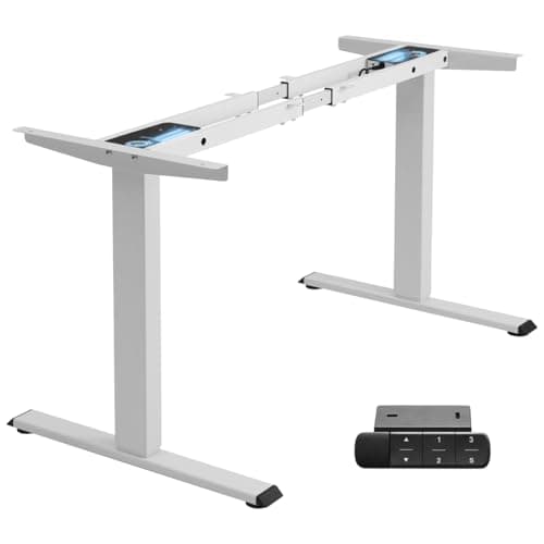 TOPSKY Dual Motor Electric Adjustable Standing for up to 70.8”x31.5” Table Tops, 225 lbs Weight Capacity, Computer Desk for Home and Office (White Frame only) - Image 1