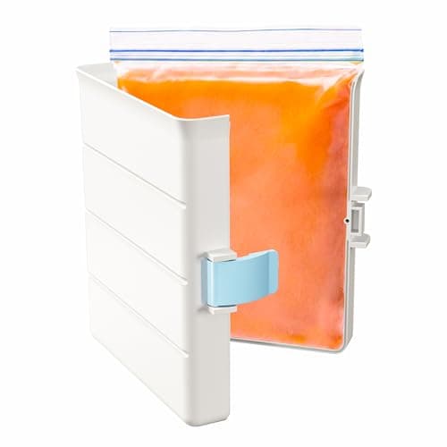 iCASA Soup Freezer Mold - 6 Cup Freezer Food Block Maker, Meal Prep Bag Container to Freeze Soups, Sauces, Leftovers and Bone Broth, Compatible with Quart, Gallon, Freezer Food Storage Bags - Large - Image 1