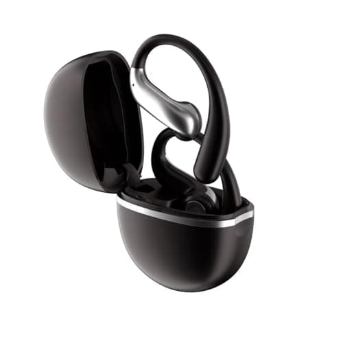 Molufeibe Open Ear Earbuds Wireless Bluetooth - Ear Buds with Hooks, ENC Noise Cancelling Headphones for Sports, 60Hrs Playback Clear Call, IPX5 Waterproof Earphones for Sport Running Exercising - Image 1