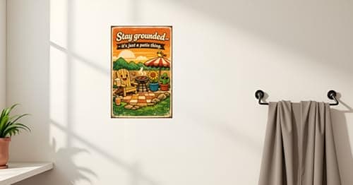Stay Grounded Its Just A Patio Thing Vintage Metal Tin Sign Funny Outdoor Wall Decor Summer Backyard Grill Garden Humor Art Plaque For Patio Bar Pool Fence Man Cave Gift 8x12 Inch - Thumbnail 3