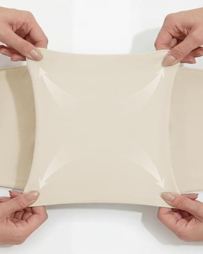 Stelle Women's Dress Pants Stretchy High Waisted Work Pants for Women 7/8 Ankle Tapered Slacks for Business Casual, Golf, Teacher White Beige Medium - Thumbnail 6