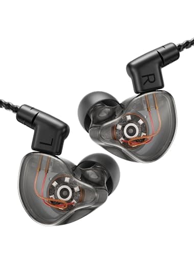 Kinglucky HiFi Wired IEM Earbuds, in-Ear Monitor Headphones for Gaming & Music, Balanced Clear Sound, Detachable 2-Pin Cable, Lightweight Comfortable Fit, 3.5mm Wired Earphones for PC, Laptop & Phone - Image 1