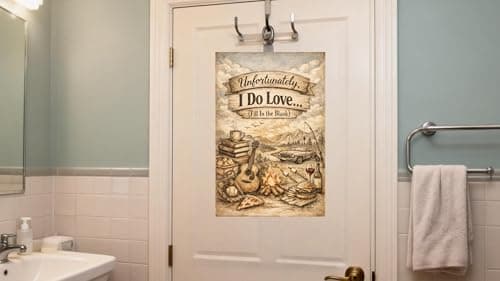 Unfortunately I Do Love Fill In the Blank Tin Sign Vintage Lifestyle Quote Metal Wall Art Rustic Outdoor Decorative Plaque Humor Sign for Home Cabin Garage Wall 8x12 Inch - Thumbnail 3