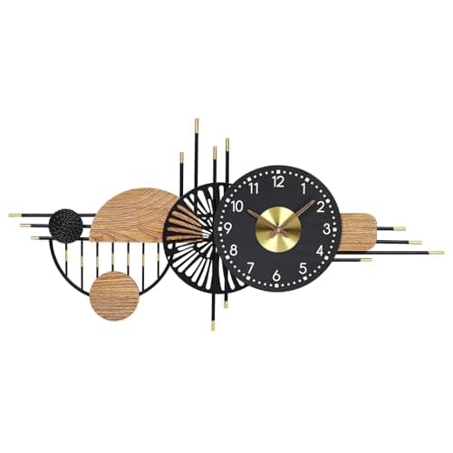 39x19 Inches Modern Large Wall Clocks for Living Room Decor, Silent Non-Ticking Battery Operated Decorative Analog Clock for Bedroom, Office, Kitchen, Entryway - Ideal Gift for Home Decor Lovers - Image 1