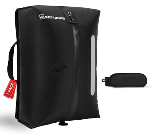 SOTIONAS 1Pack Vacuum Seal Bags For Clothing Travel | Waterproof Reusable Compression Bags with Shoulder Strap for Luggage and Suitcase, Space Saver Vacuum Seal Packing Cubes for Clothes (No Pump) - Image 1