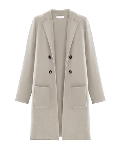 KIRUNDO Cardigan Sweaters for Women 2026 Fall Open Front Knit Sweater Jackets Business Casual Long Coatigan Winter Clothing(Grey, X-Small) - Image 1