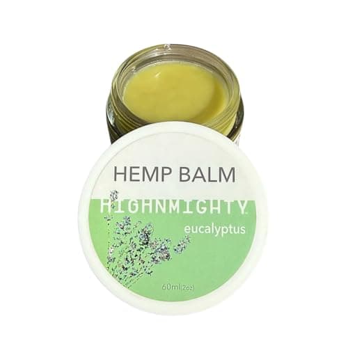 Highnmighty Maximum Strength Hemp Balm Salve | Relaxing, Natural, Fast-Acting Topical Cream for Muscle Joint Back Knee Shoulder Neck Elbow Hand Foot Relief, 60ml (2oz) (Eucalyptus) - Image 1
