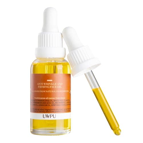 UWPU-Frankincense Oil, Frankincense Oil for Face, Natural Extraction of Bakuchiol, Reduce Wrinkles, for Scars, Gentle Skincare for Day & Night Cold Extracted Facial Oil, for all Skin Types