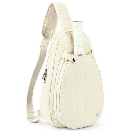 CLUCI Pickleball Bag for Women, Quilted Crossbody Bags for Women Men, Puffer Travel Sling Chest Bag - Image 1