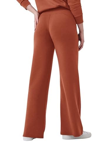 COCOMARTS Womens 2 Piece Lounge Sets Wide Leg Tracksuit Casual Sweatsuits Matching Set 2025 Fall Clothes Trendy Outfits Orange X-Large - Thumbnail 3