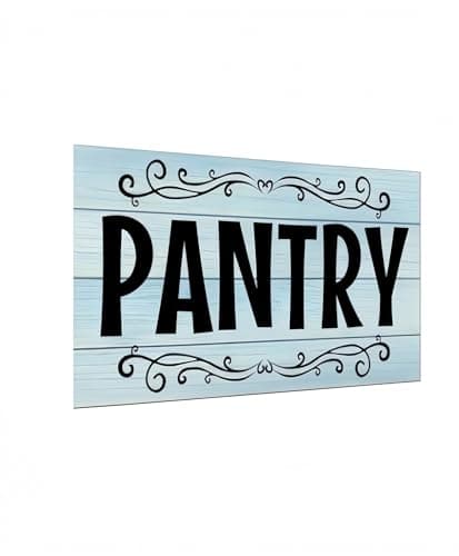 Carastora Vintage Pantry Wall Sign – Metal Tin Kitchen and Home Décor, Farmhouse Rustic Style for Bar, Café or Room Door, 12 x 8 Inches - Image 1