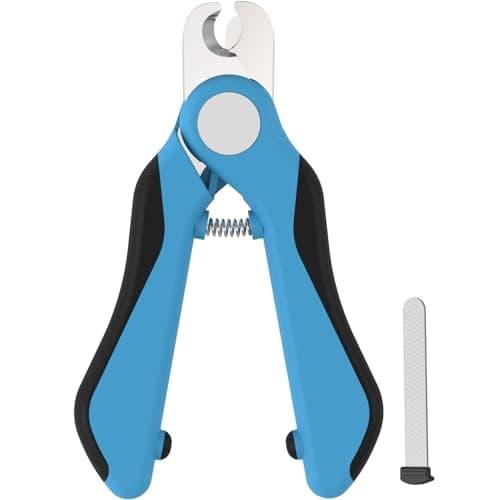 Swihauk Heavy Duty Dog Nail Clippers and Trimmers, Professional Pet Nail Clippers with Nail File for Dogs Cats Small Animal, Claw Clippers with Safety Guard to Prevent Over-Cutting, Blue - Image 1