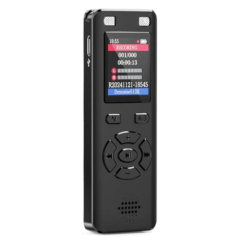 Voice Recorder - 128GB 9280 Hours Voice Activated Recorder Device with Playback, Noise Reduction, MP3 Player & Password - for Lectures, Meetings, Interviews - Image 1