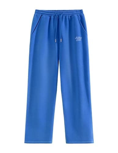 Aelfric Eden Wide Leg Sweatpants Fleece Classic Cloud Baggy Sweat Pants Lounge Pants Fall Outfits Blue Small - Image 1