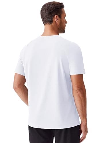 PINSPARK 5 Pack Gym Workout Shirts Men Moisture Wicking T Shirts for Man Plain Summer Mesh T-Shirt Crew Neck Tees Shirt - Thumbnail 2