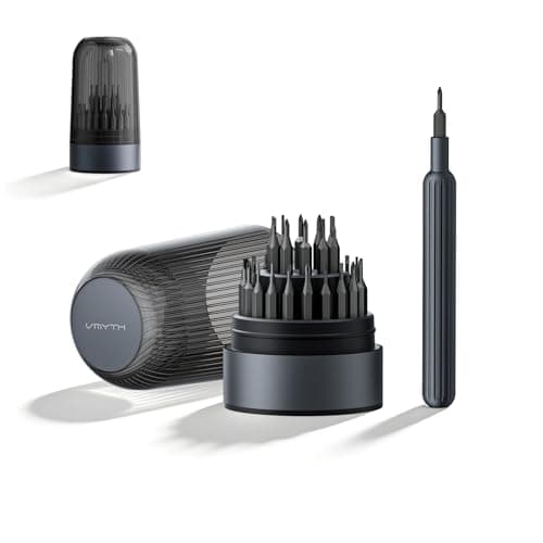 VMYTH 31 in 1 Mini Precision Screwdriver Set, Magnetic Small Tool Kit for Phone,Laptop,PS5, Switch,Glasses,Watch,screwdriver set (gray) - Image 1