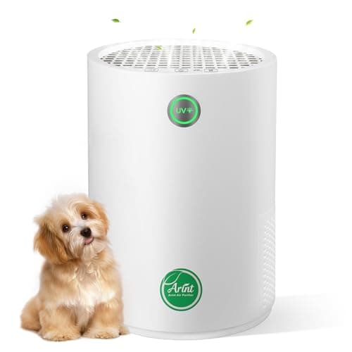 Arint Air Purifiers for Bedroom,H13 True HEPA Air Purifier with 5-Layer Filtration for Pollen/Smoke/Dust/Pet Dander/Odor/Hair,Portable Small Air Purifiers for Home/Office/Living Room(KJ80A White) - Image 1