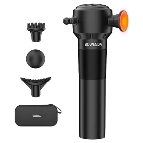 BOWENDA Deep Tissue Massage Gun with Heating, 7000 RPM Handheld Vibrating Muscle Massager with 4 Speeds & 3 Heads, Ideal Gift for Family & Sports Enthusiasts - Image 1