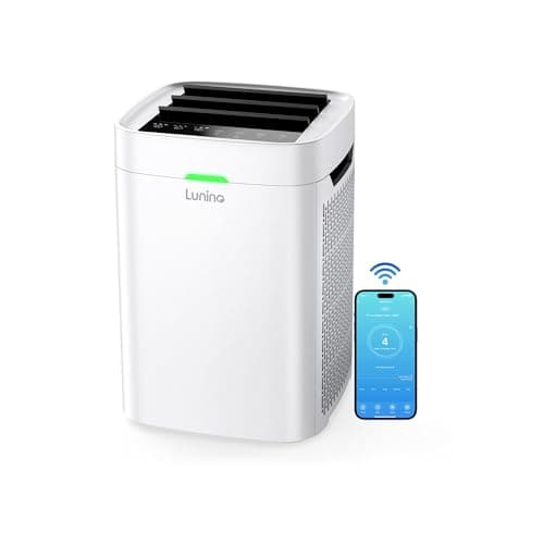 Lunino Air Purifiers for Home Large Room up to 2400 Ft², Double-Sided HEPA Air Purifier with Washable Pre-filter, Smart WiFi, PM 2.5 Air Quality Monitor, 3 Fan Modo, for Pets Hair, Dust, Pollen, Smoke - Image 1