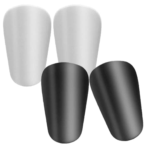 Motspo 2 Pairs Soccer Extra Mini Shin Guards for Toddler Kids Youth and Adults - Ultra Miniature Shin Guards Soccer - Extra Small Shin Pads So Light and Comfortable for Boys, Girls, Men, and Women - Image 1