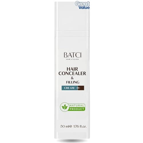 Batcı Hair Concealer & Filling Cream for Bald Spots & Thinning Hair – Waterproof, Sweat-Proof Scalp Coverage – Natural Root Touch-Up Cream for Men & Women – 1.69 Fl Oz 50 ml - Image 1
