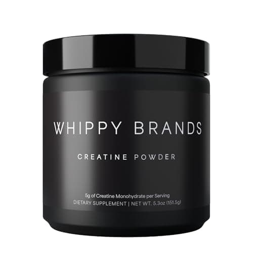 Whippy Brands Creatine Powder | 5g Creatine Monohydrate per Serving | Muscle Strength & Recovery | 30 Servings (Unflavored) - Image 1