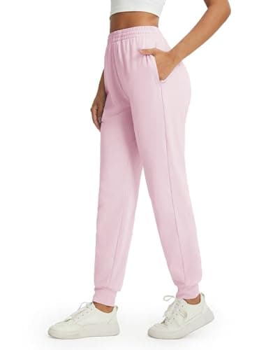 M MAELREG Womens Joggers Sweatpants Stretchy Soft Golf Pants with Inner Drawstring for Work Travel Casual Hiking Light Purple - Image 1