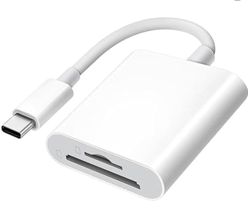 USB C SD Card Reader for iPhone 15/16,Type C SD Card Adapter with Dual Slots for iPad Mac MacBook Laptop Android,TypeC High-Speed Trail Camera Viewer Memory Card Reader, Plug and Play - Image 1