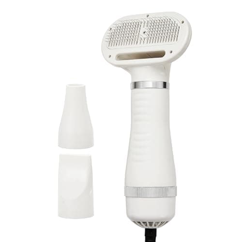 Professional Pet Grooming Dryer Brush – 3-in-1 Dog Blow Dryer with Slicker Brush, Adjustable Temp, Overheat Safe, Salon Quality - Image 1