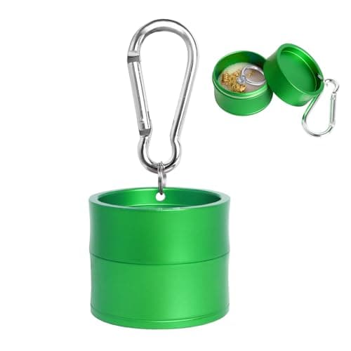 KONIDUN Mini Travel Ring Holder Keychain, Portable Jewelry Holder Keychain with Protective Sponge, Small Necklace Earrings Case for Gym Sports Bag Purse - Image 1