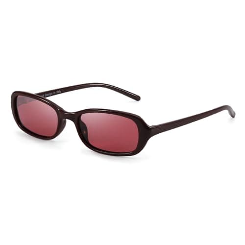 SODQW Rectangle Oval Sunglasses for Women Polarized 90s Vintage Small Sun Glasses Trendy Narrow Ladies Shades UV400 - Image 1