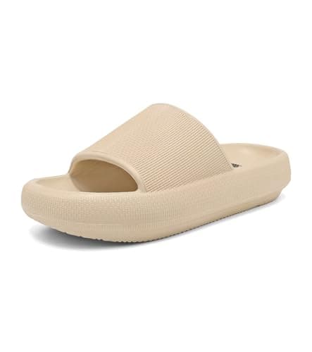 Haifago Womens Cloud Recovery Slides, Comfort Cushion Sandals for Woman Pillow Slippers with Arch Support, Outdoor Beach Pool Platform Slip on Slide - Image 1