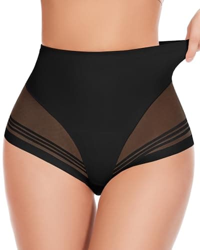 FVACPJ Shapewear Tummy Control Underwear - Low Rise Seamless Control Panties Women's Shaping Briefs for Everyday Wear Black - Image 1