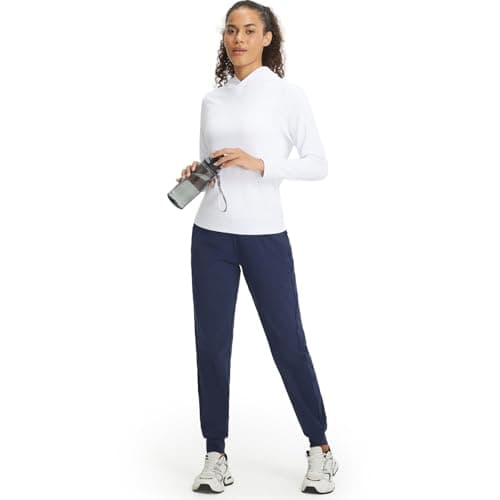 M MAELREG Women's Fashion Hoodies & Sweatshirts Lightweight Dry Fit Breathable Soft Womens Sweatshirt with Pocket White - Thumbnail 6